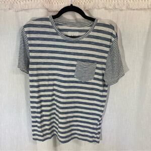 Converse off-white & blue striped pocket tee size S skater girl beachy coastal